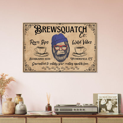 Sasquatch Coffee Shop Poster - Out of Office Outfitters - Print Material