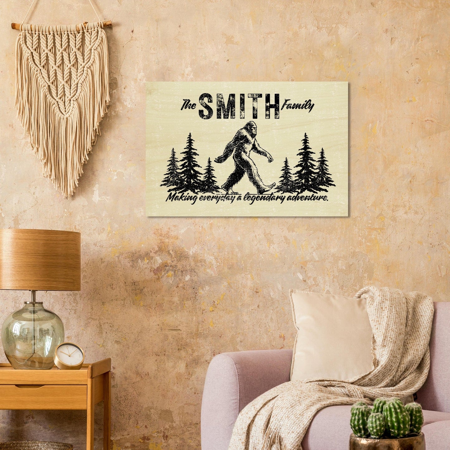 Sasquatch Legendary Family Wood Print - Out of Office Outfitters - Home Decor