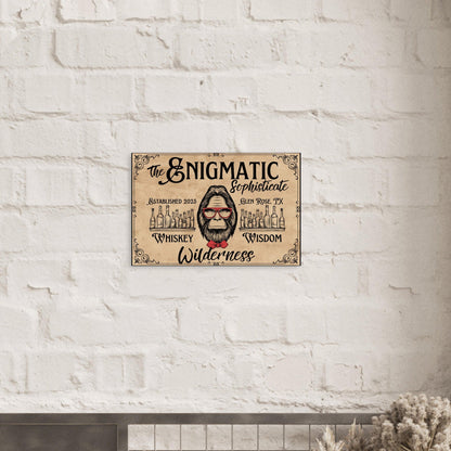 Sasquatch Sophisticate Bar Sign Poster - Out of Office Outfitters - Print Material