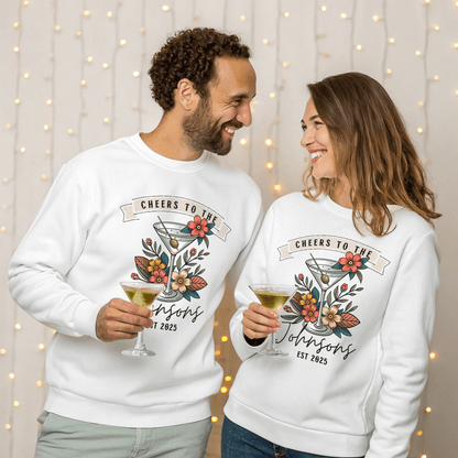Signature Drink Personalized Wedding or Engagement Sweatshirt - Out of Office Outfitters - Sweatshirt