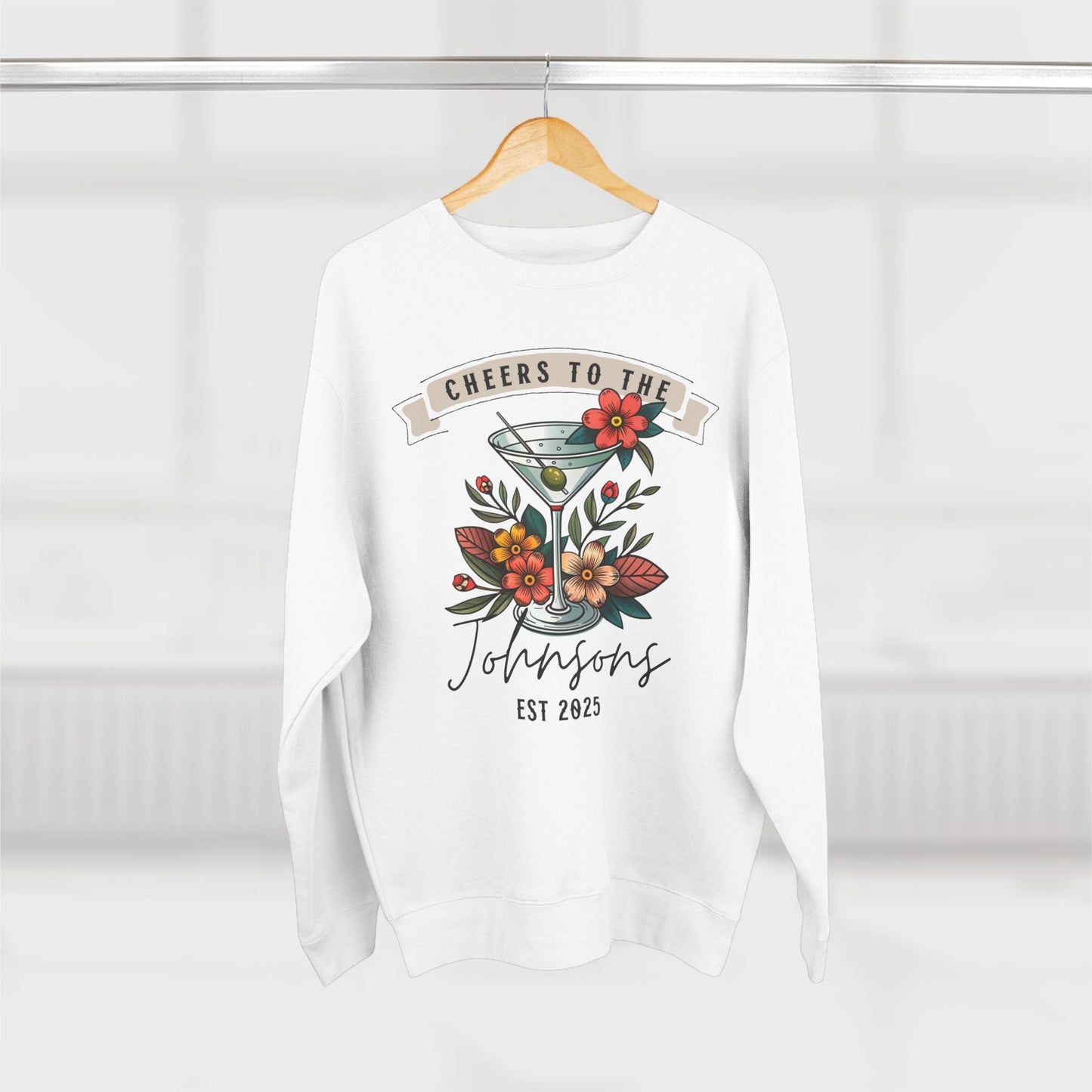 Signature Drink Personalized Wedding or Engagement Sweatshirt - Out of Office Outfitters - Sweatshirt