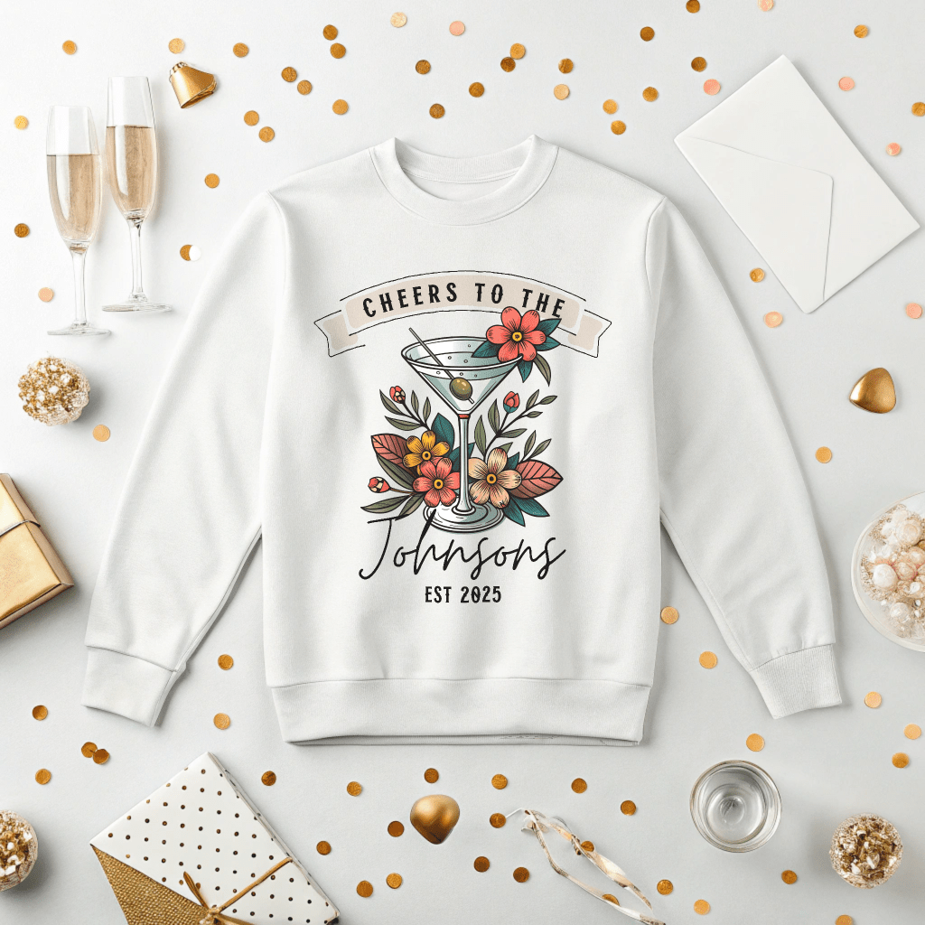 Signature Drink Personalized Wedding or Engagement Sweatshirt - Out of Office Outfitters - Sweatshirt