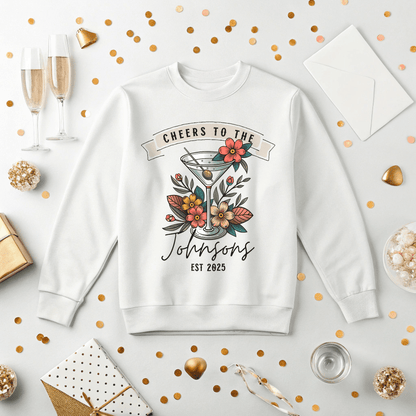 Signature Drink Personalized Wedding or Engagement Sweatshirt - Out of Office Outfitters - Sweatshirt