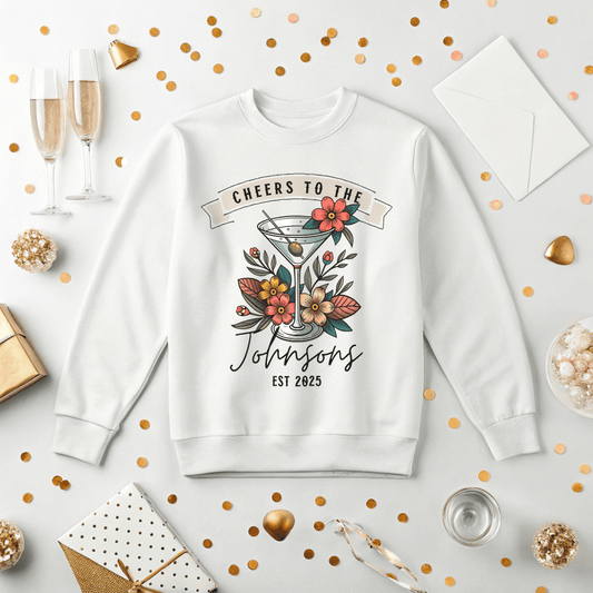 Signature Drink Personalized Wedding or Engagement Sweatshirt - Out of Office Outfitters - Sweatshirt