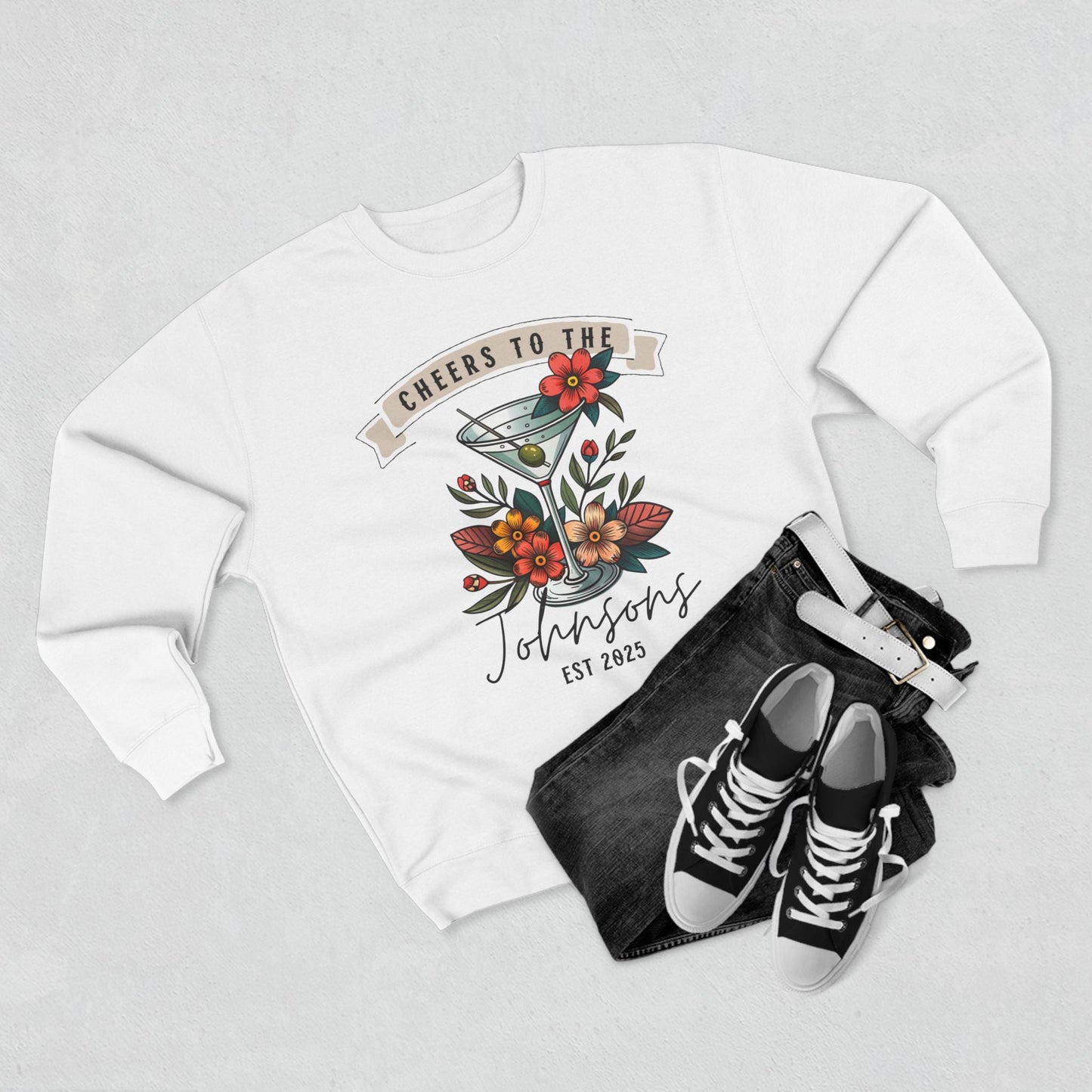 Signature Drink Personalized Wedding or Engagement Sweatshirt - Out of Office Outfitters - Sweatshirt