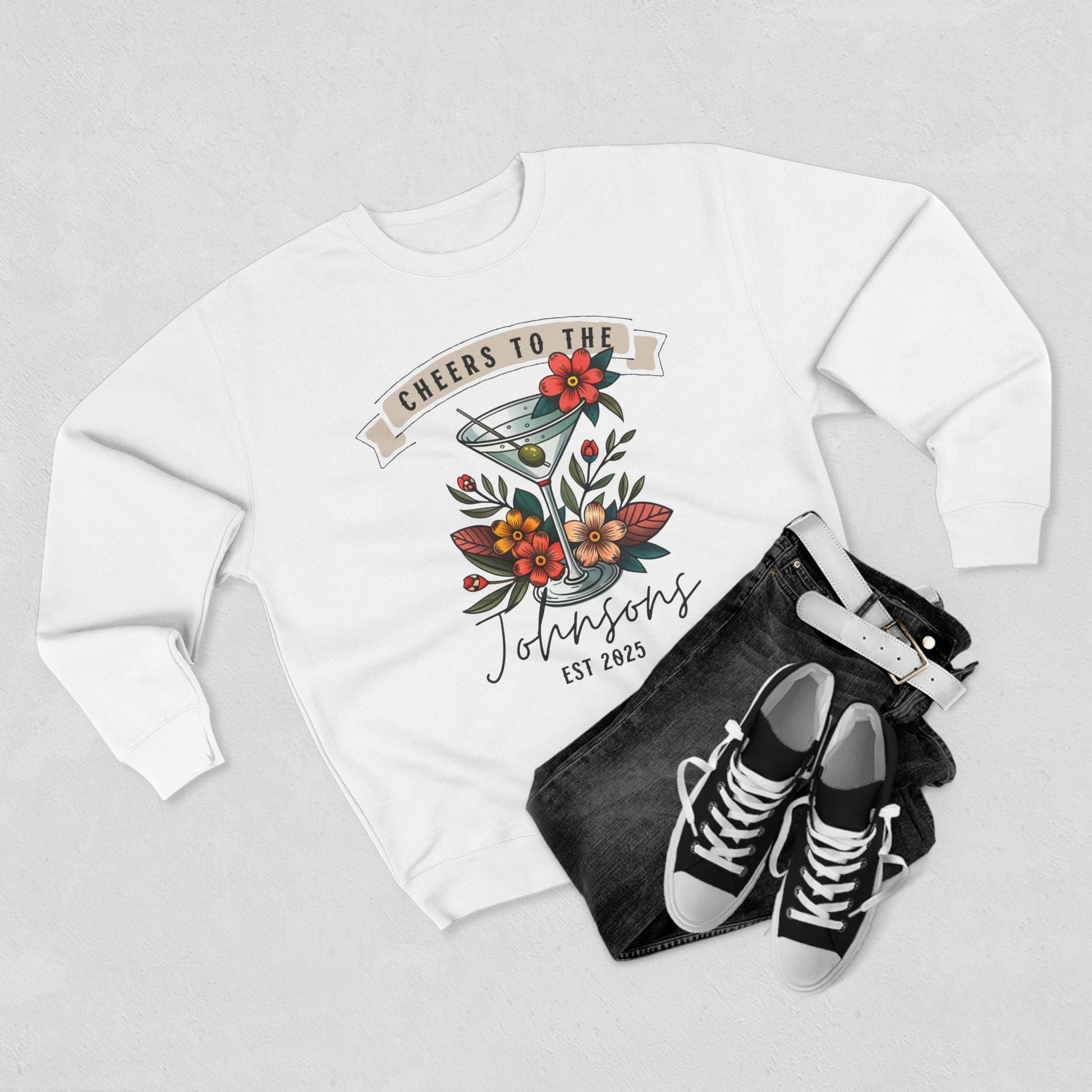 Signature Drink Personalized Wedding or Engagement Sweatshirt - Out of Office Outfitters - Sweatshirt