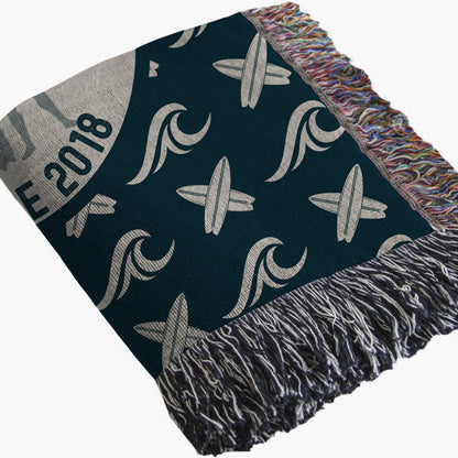 Surf Family Woven Blanket - Out of Office Outfitters - Home Decor