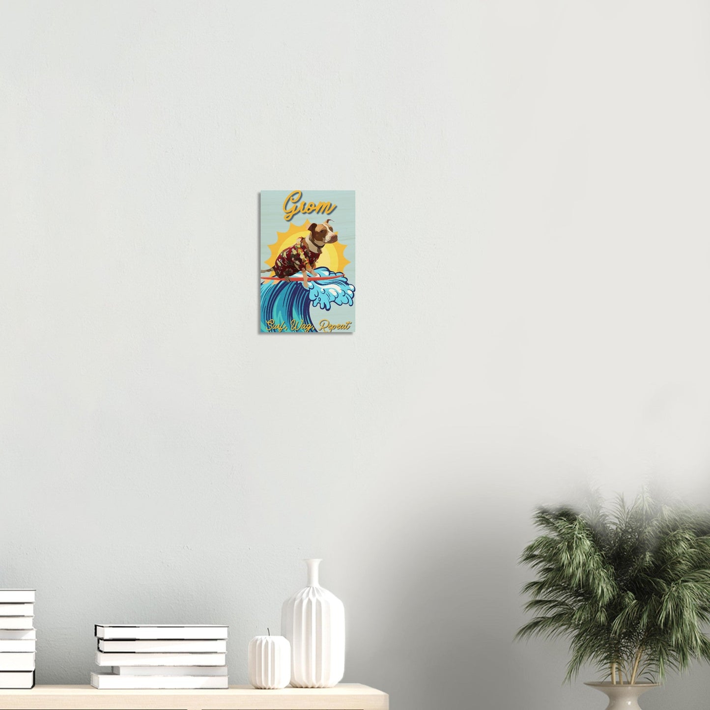 Surf Pup Wood Print - Out of Office Outfitters - Print Material