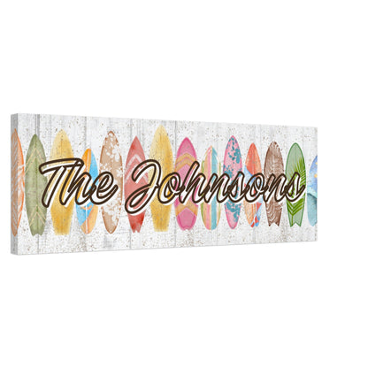 Surfboard Name Canvas - Out of Office Outfitters - Print Material