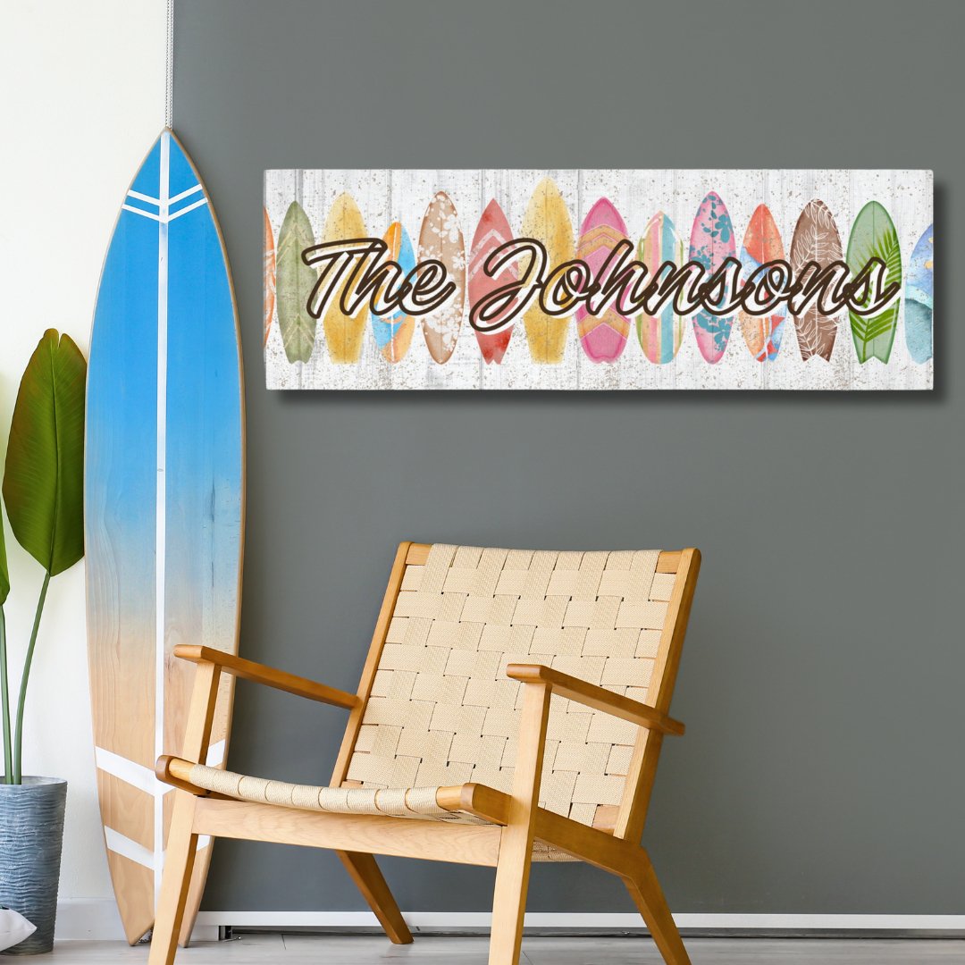 Surfboard Name Canvas - Out of Office Outfitters - Print Material