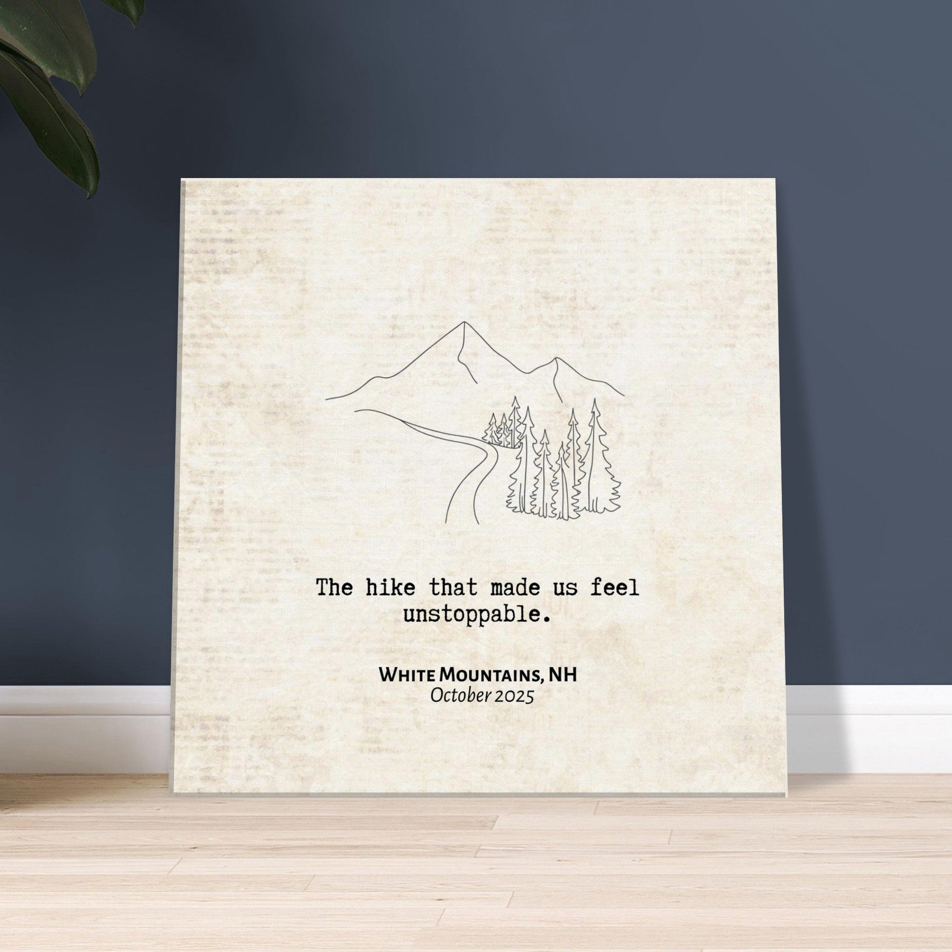"The Hike that Made Us Feel Unstoppable" - Personalized Travel Micro Memory Canvas - Out of Office Outfitters - 