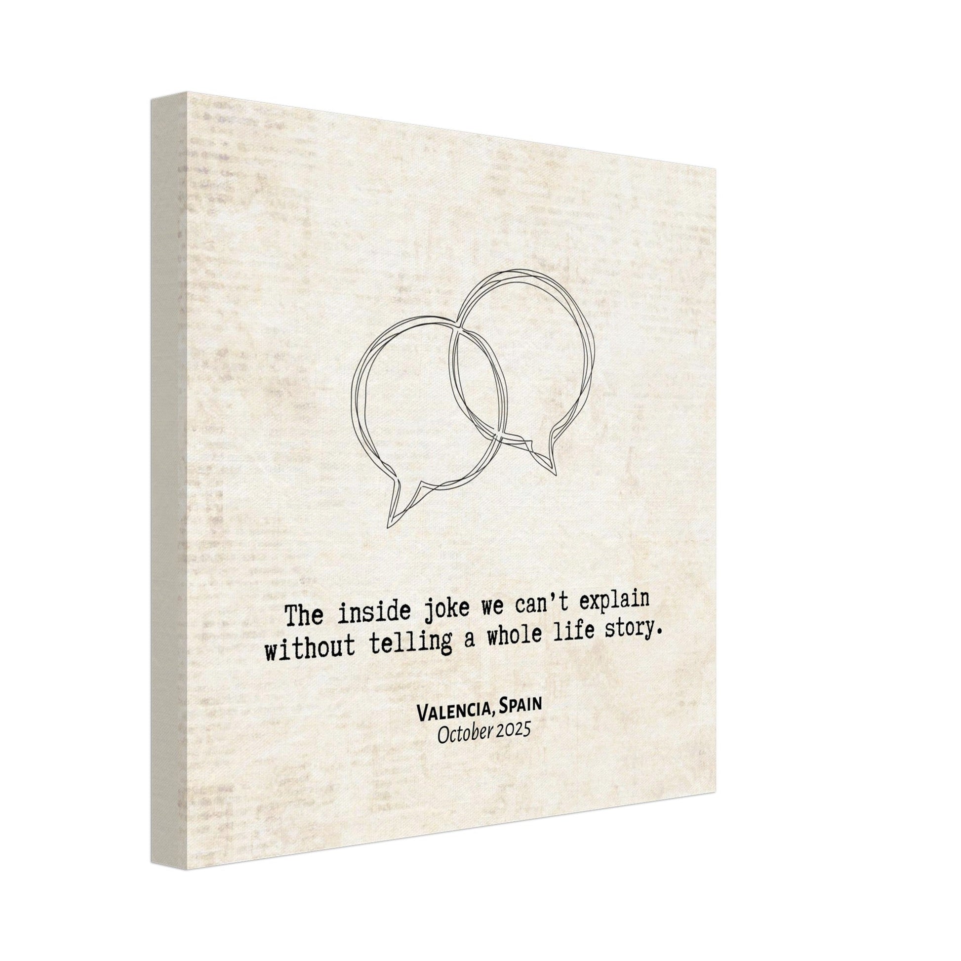 "The Inside Joke We Can't Explain" - Personalized Travel Micro Memory Canvas - Out of Office Outfitters - 