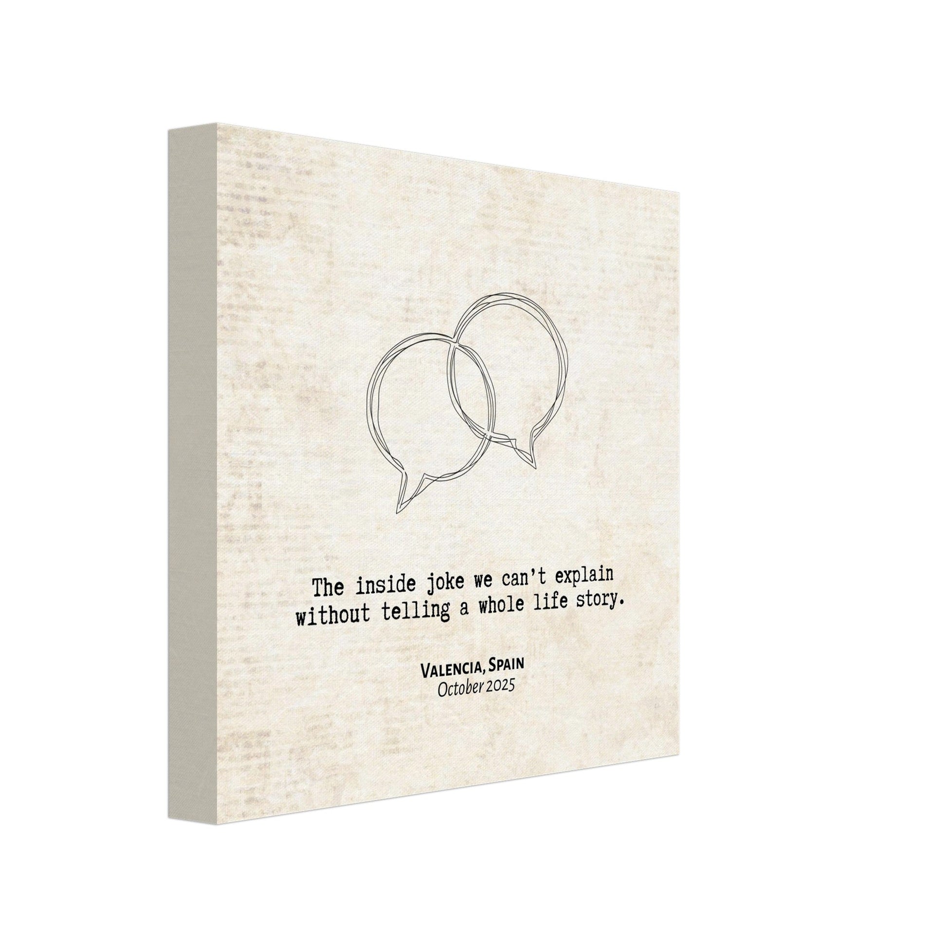 "The Inside Joke We Can't Explain" - Personalized Travel Micro Memory Canvas - Out of Office Outfitters - 