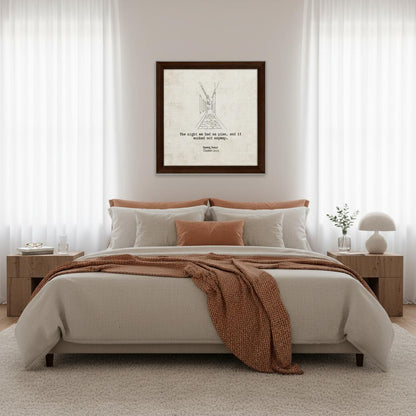 "The Night We Had No Plan" - Personalized Travel Micro Memory Framed Canvas - Out of Office Outfitters - Print Material