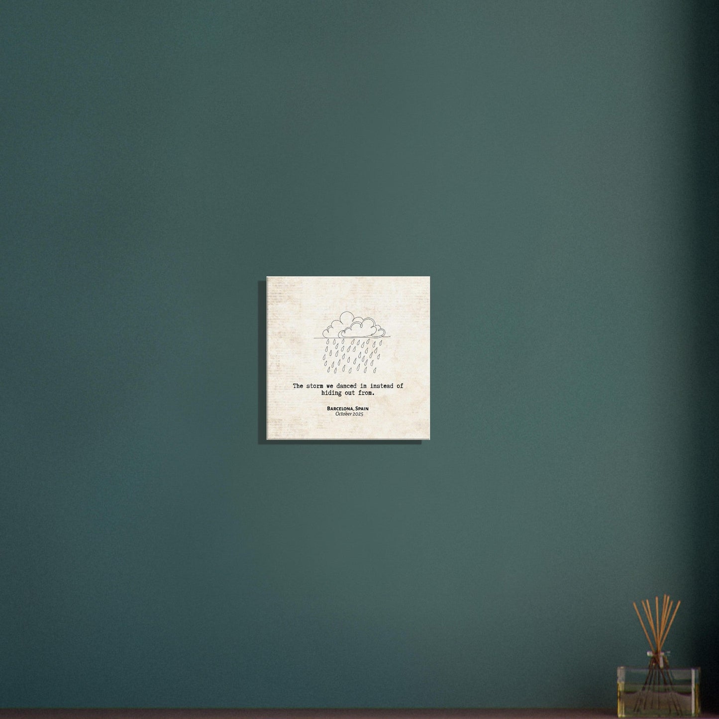 "The Storm We Danced In" - Personalized Travel Micro Memory Canvas - Out of Office Outfitters - 