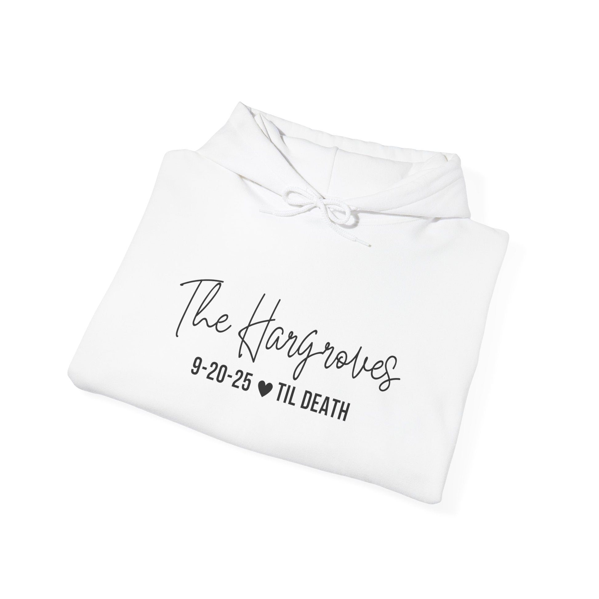 Til Death Personalized Wedding Hoodie - Out of Office Outfitters - Hoodie