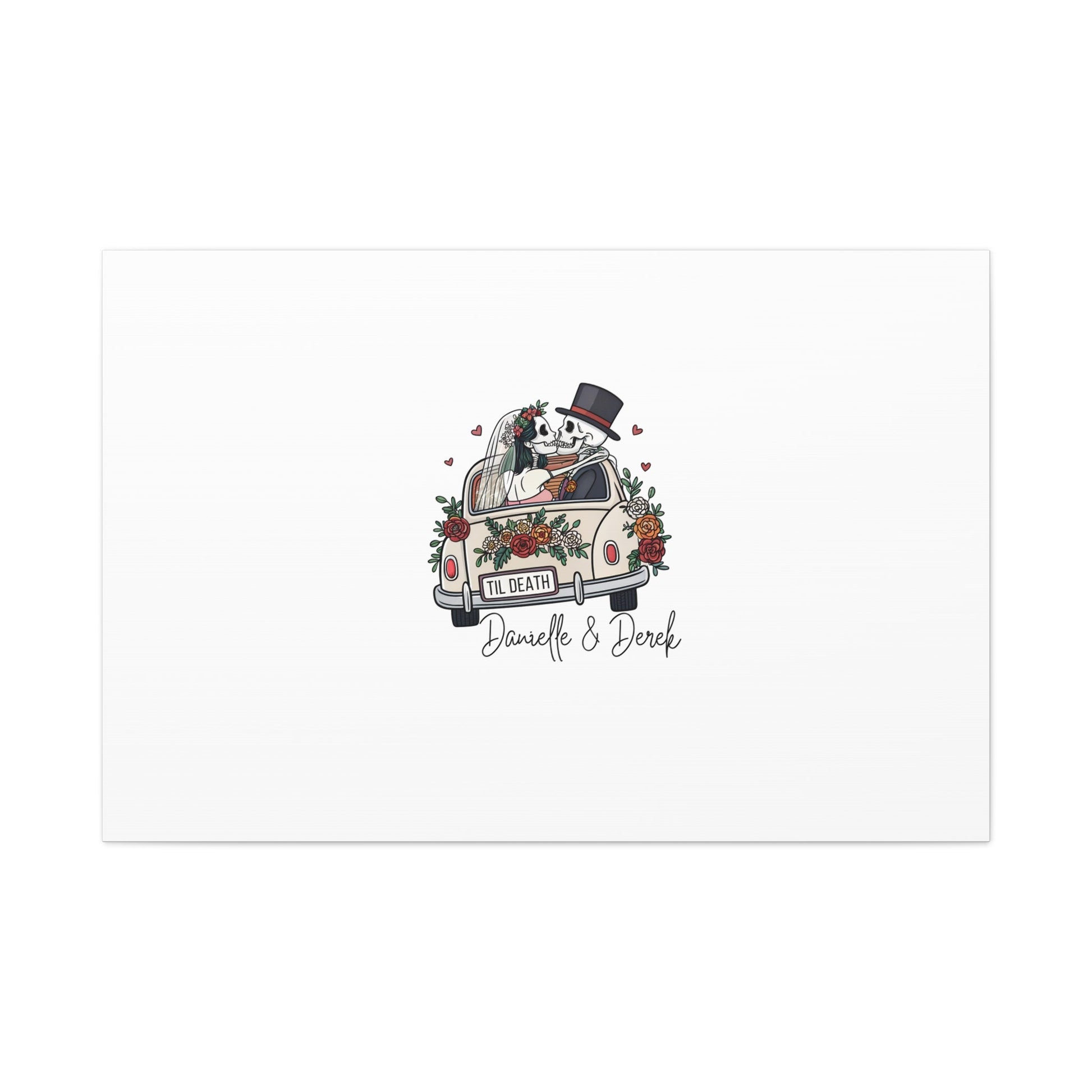 Til Death Wedding Guestbook Canvas - Out of Office Outfitters - Canvas
