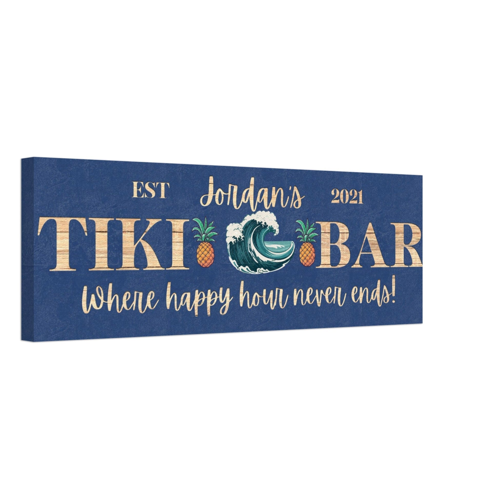 Tropical Tiki Bar Sign Canvas - Out of Office Outfitters - Print Material