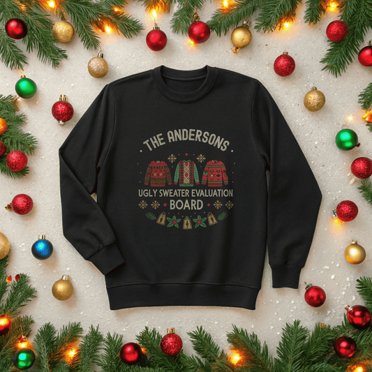 Ugly Sweater Evaluation Board Christmas Sweatshirt - Out of Office Outfitters - Sweatshirt