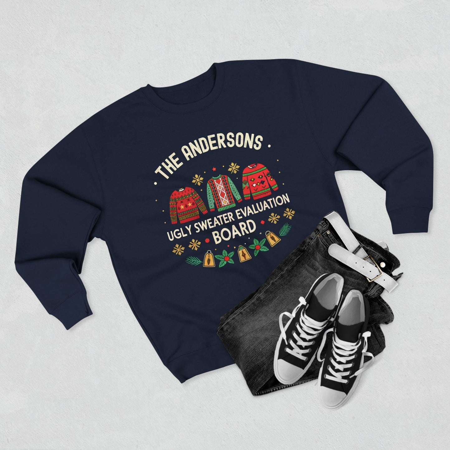 Ugly Sweater Evaluation Board Christmas Sweatshirt - Out of Office Outfitters - Sweatshirt