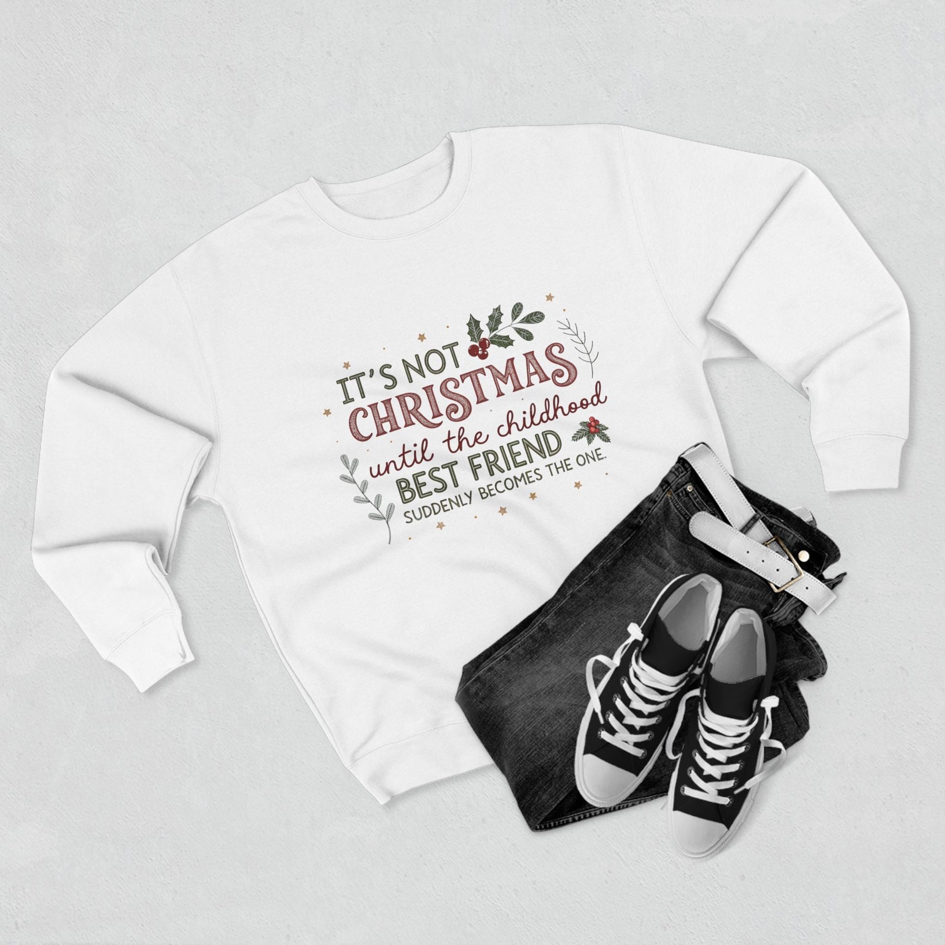 Until the Childhood Best Friend Becomes the One Christmas Sweatshirt - Out of Office Outfitters - Sweatshirt