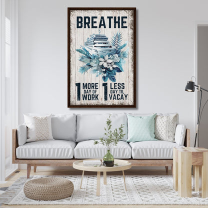 Vacation Mantra Framed Canvas - Out of Office Outfitters - Print Material