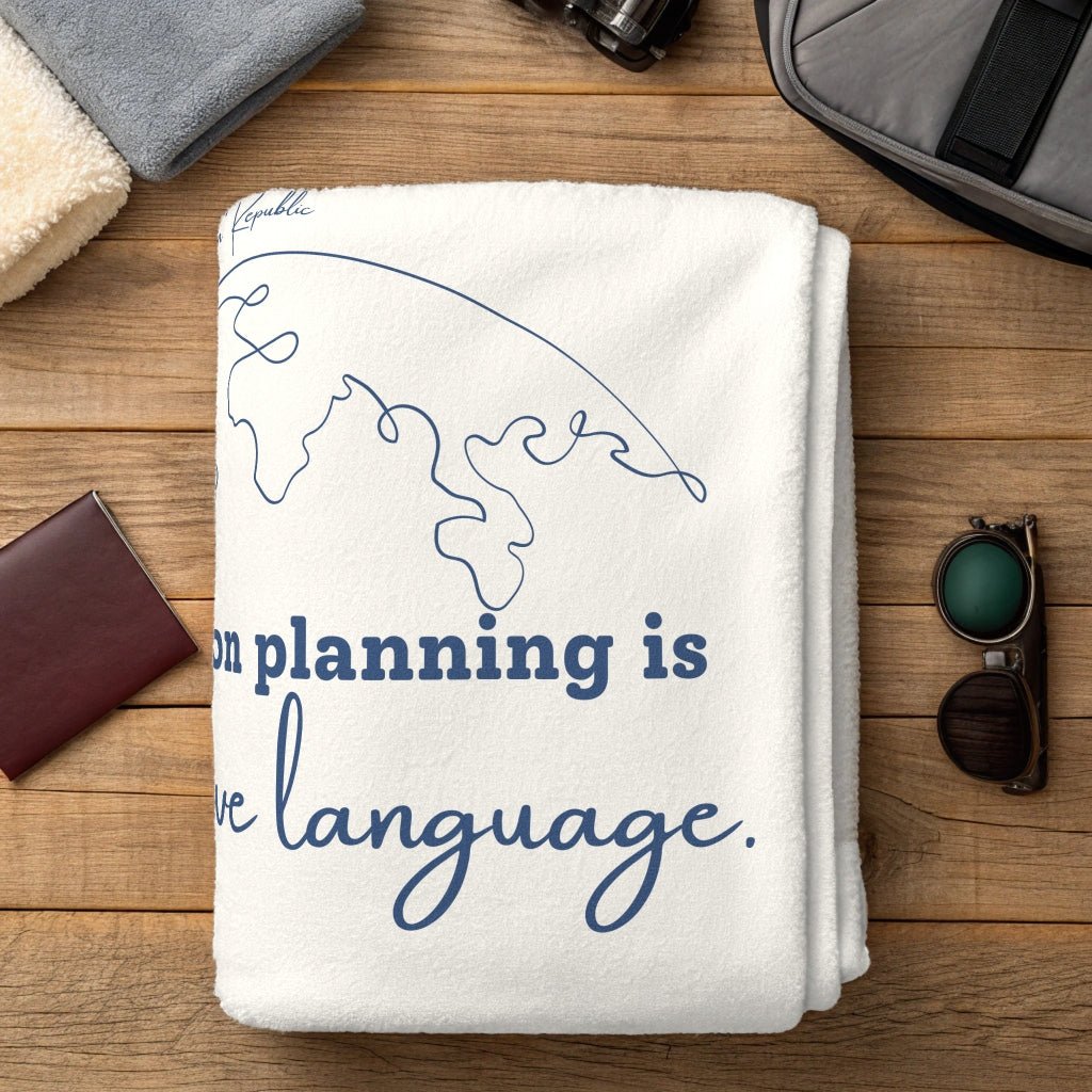 Vacation Planning is My Love Language Blanket - Warm Sherpa Travel Throw - Out of Office Outfitters - Home Decor