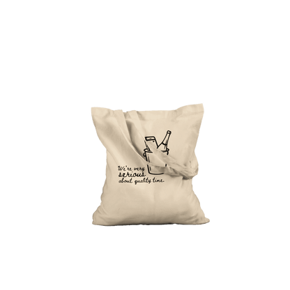 Very Serious About Quality Time Crew Only Tote - Out of Office Outfitters - Print Material
