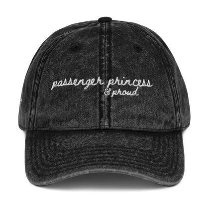 "Passenger Princess & Proud" Funny Hat for Travel Lovers - mock up