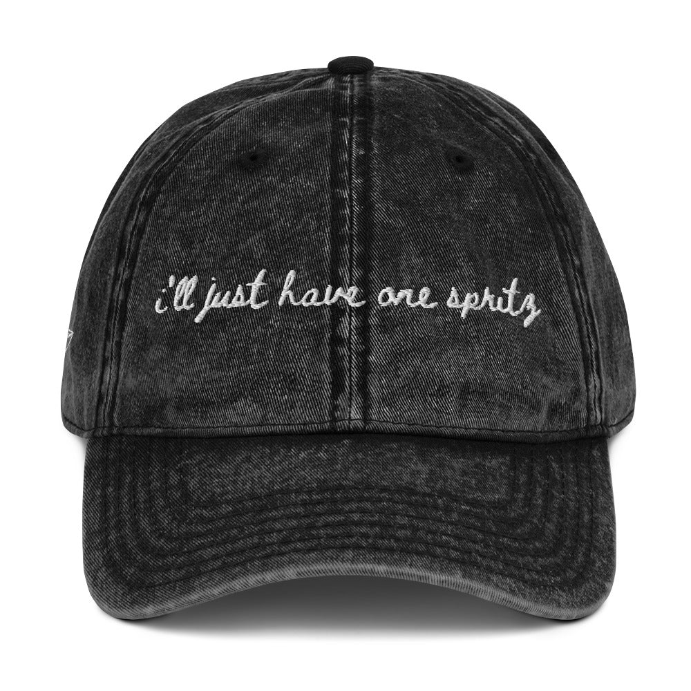 "I'll Just Have One Spritz" - Travel Hat for Foodies - mock up