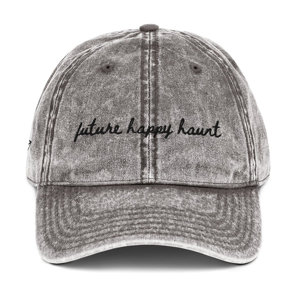 "Future Happy Haunt" - Travel hat for theme park lovers- mock up