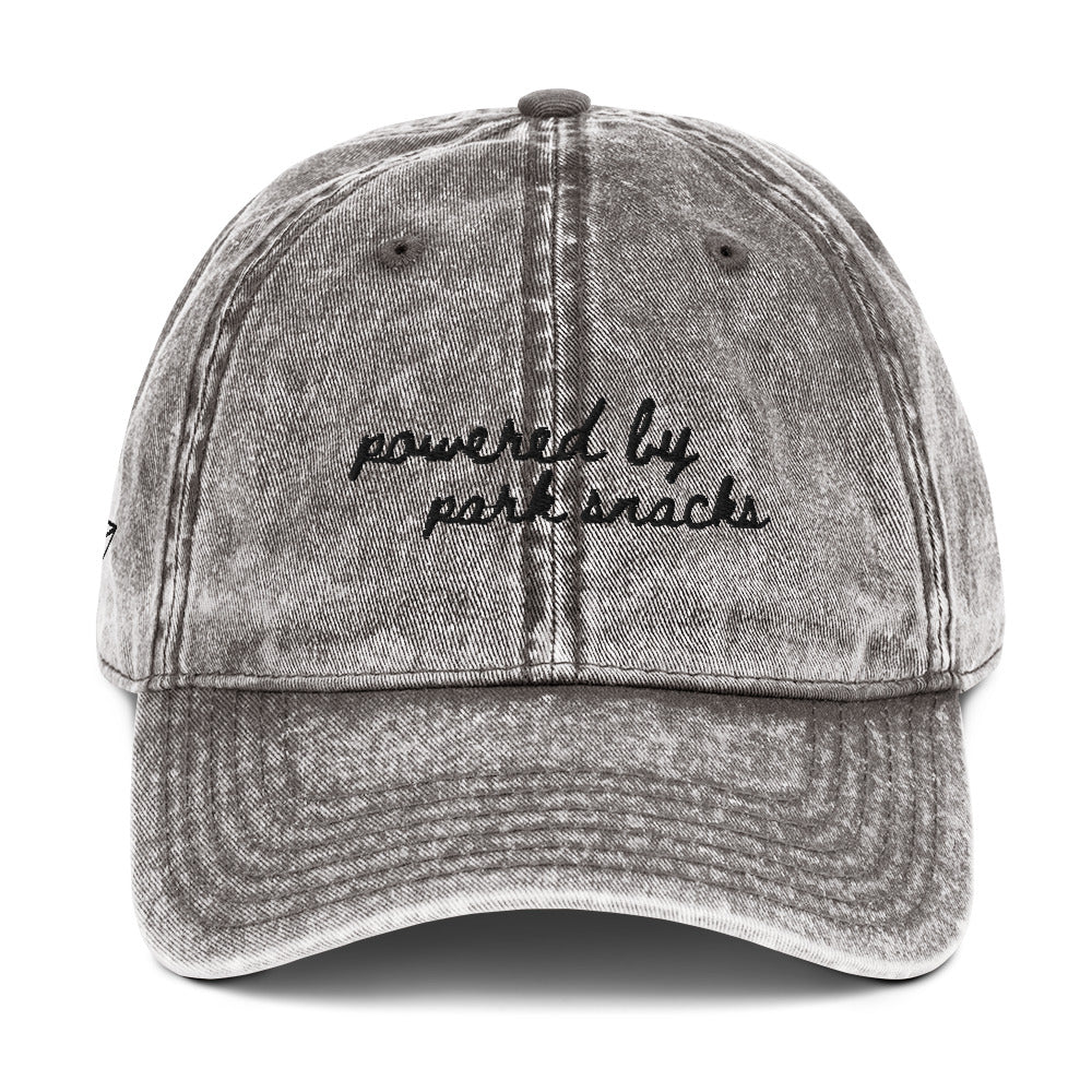 "Powered by Park Snacks" Funny travel hat for theme park lovers - mock up