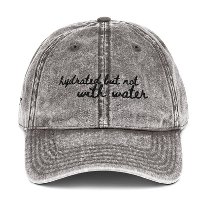 "Hydrated but not with water" - Funny Travel Hat for Beach Lovers - Mock up