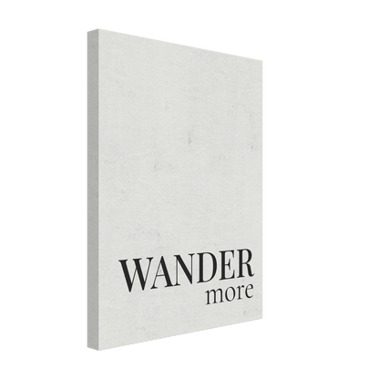 Wander More Canvas Wall Art - Out of Office Outfitters - Print Material