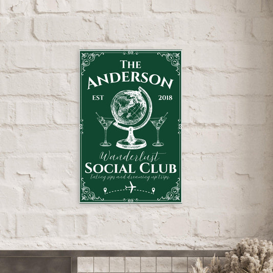 Wanderlust Social Club Poster - Out of Office Outfitters - Print Material