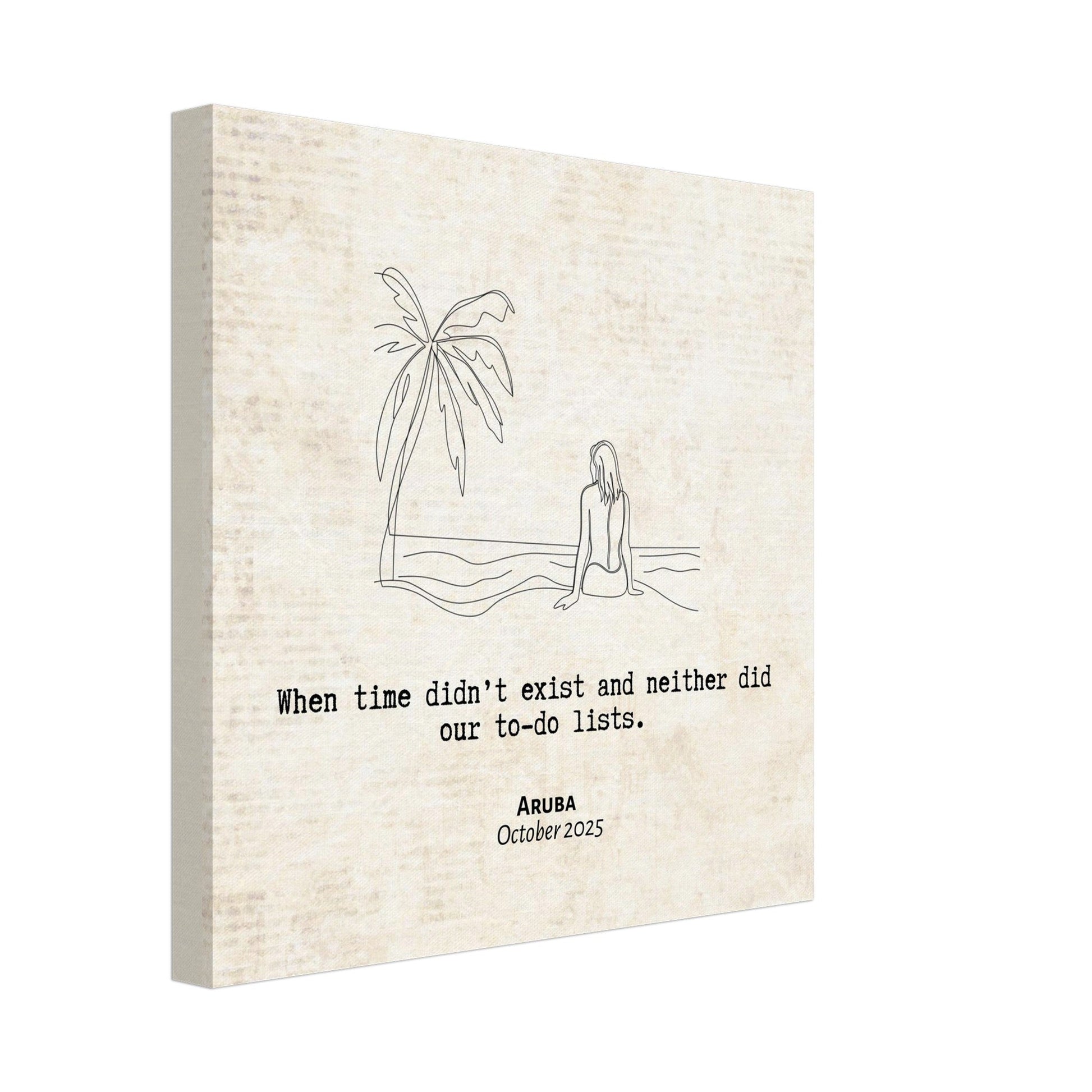 "When Time Didn't Exisit" - Personalized Travel Micro Memory Canvas - Out of Office Outfitters - 