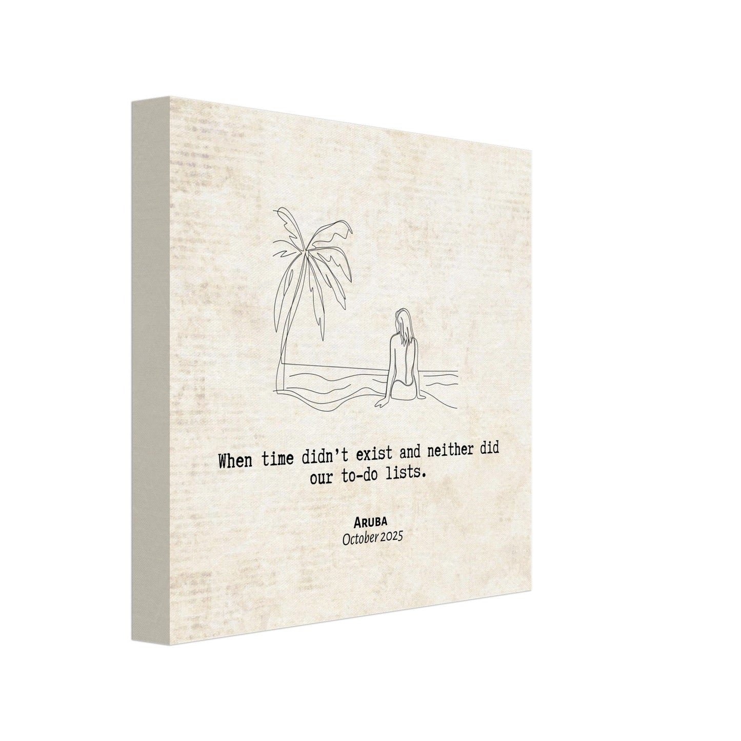 "When Time Didn't Exisit" - Personalized Travel Micro Memory Canvas - Out of Office Outfitters - 