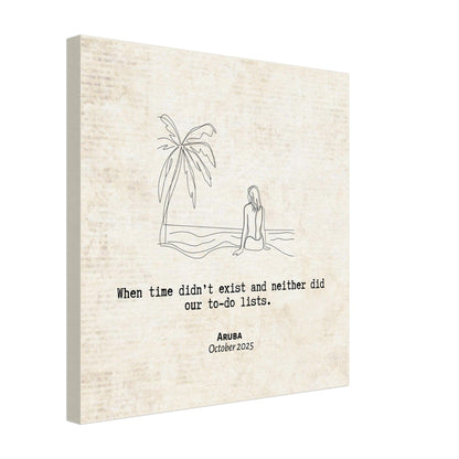 "When Time Didn't Exisit" - Personalized Travel Micro Memory Canvas - Out of Office Outfitters - 