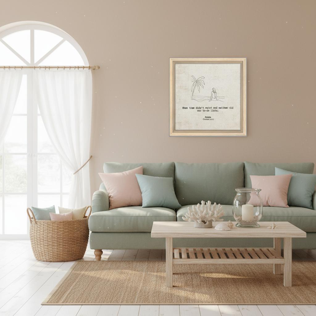 "When Time Didn't Exist" - Personalized Travel Micro Memory Framed Canvas - Out of Office Outfitters - Print Material