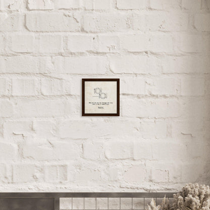 "When We Ate Our Way Through the City" - Personalized Travel Micro Memory Framed Canvas - Out of Office Outfitters - Print Material