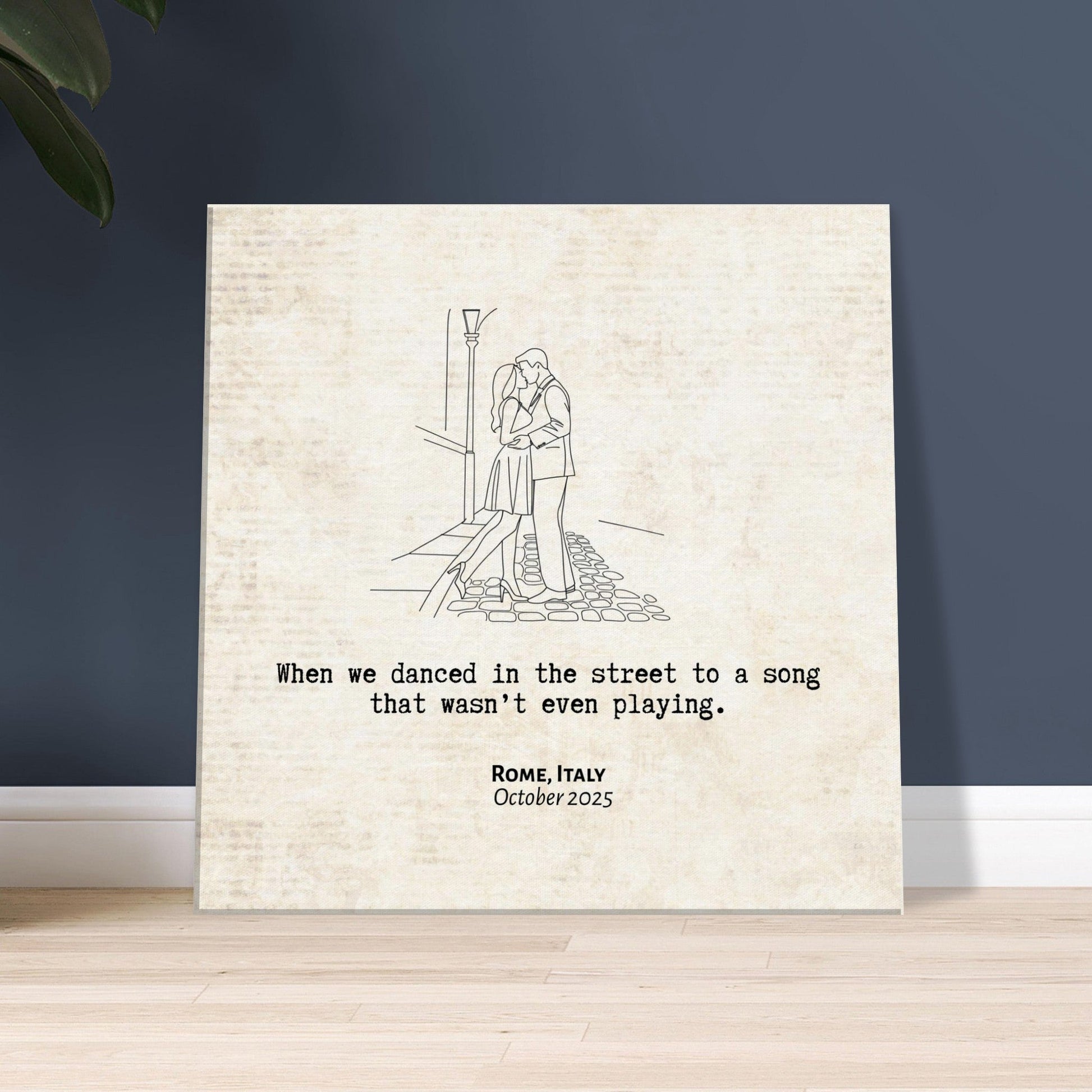"When We Danced in the Street" - Personalized Travel Micro Memory Canvas - Out of Office Outfitters - 