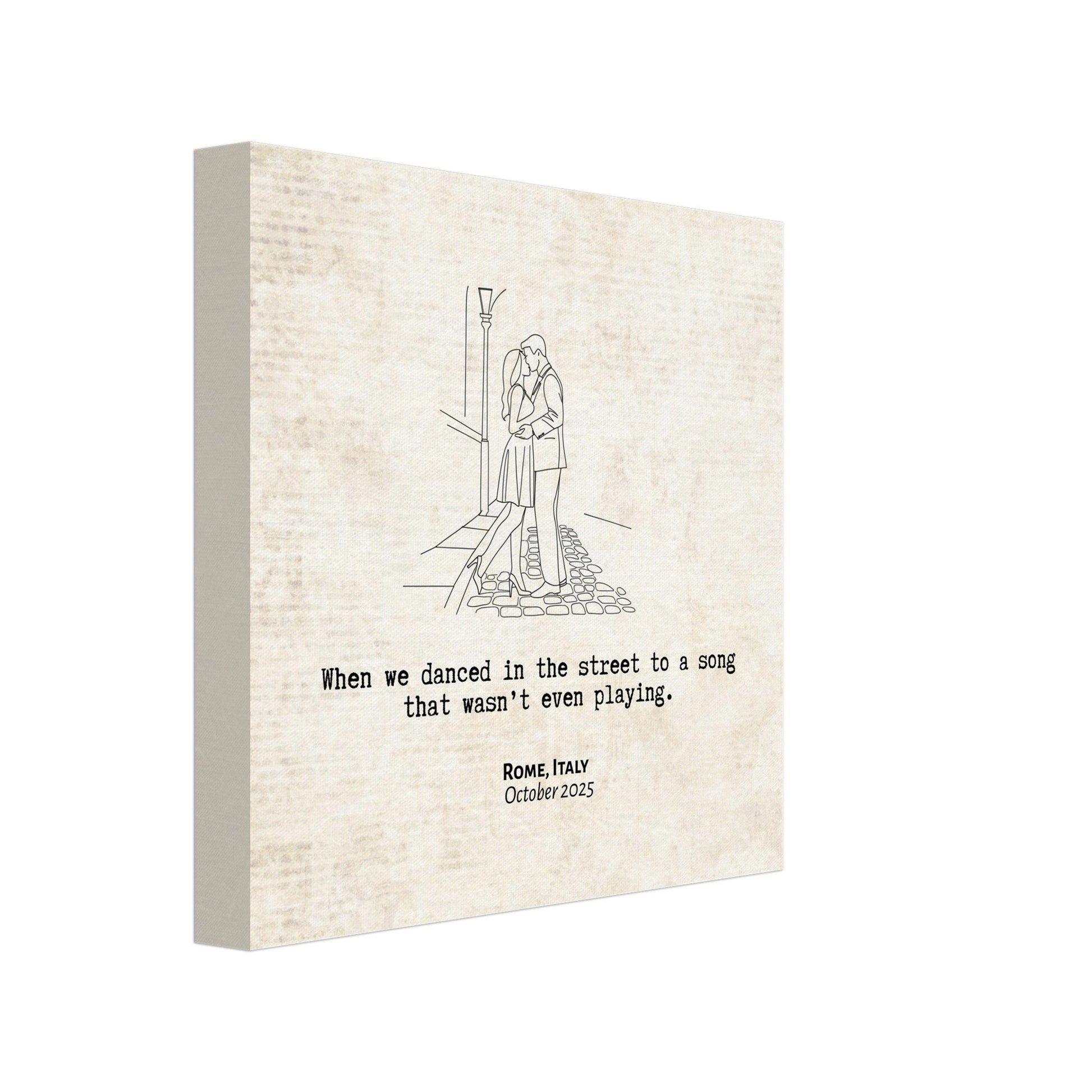 "When We Danced in the Street" - Personalized Travel Micro Memory Canvas - Out of Office Outfitters - 