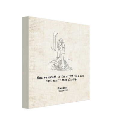 "When We Danced in the Street" - Personalized Travel Micro Memory Canvas - Out of Office Outfitters - 