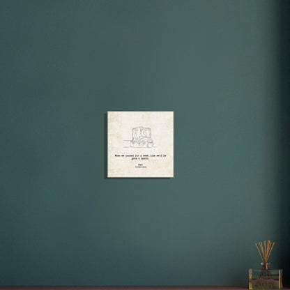 "When We Significantly Overpacked" - Personalized Travel Micro Memory Canvas - Out of Office Outfitters - 