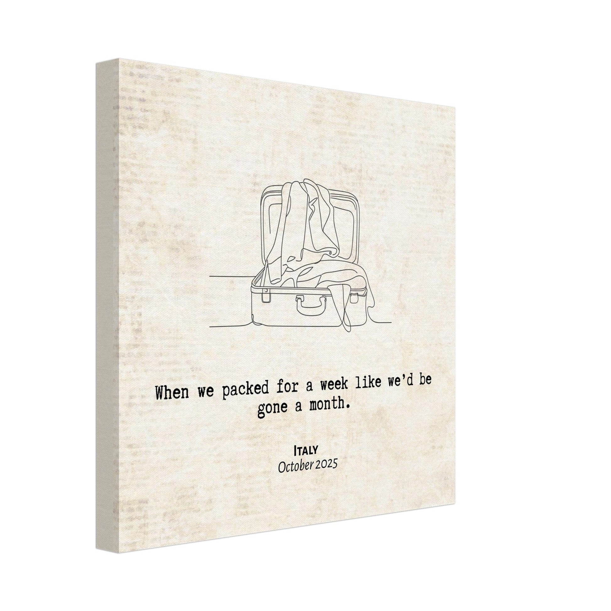 "When We Significantly Overpacked" - Personalized Travel Micro Memory Canvas - Out of Office Outfitters - 