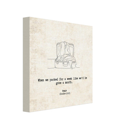 "When We Significantly Overpacked" - Personalized Travel Micro Memory Canvas - Out of Office Outfitters - 