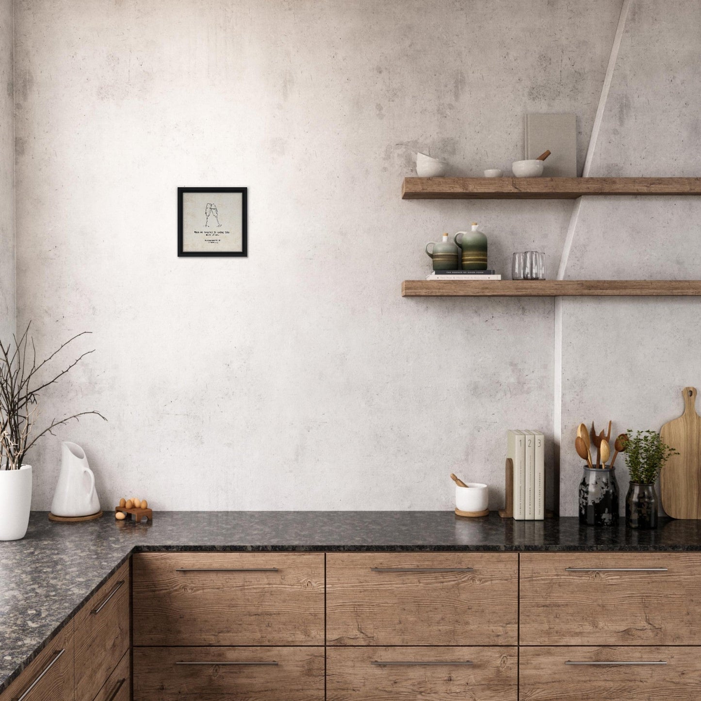 "When We Toasted to Doing this More" - Personalized Travel Micro Memory Framed Canvas - Out of Office Outfitters - Print Material