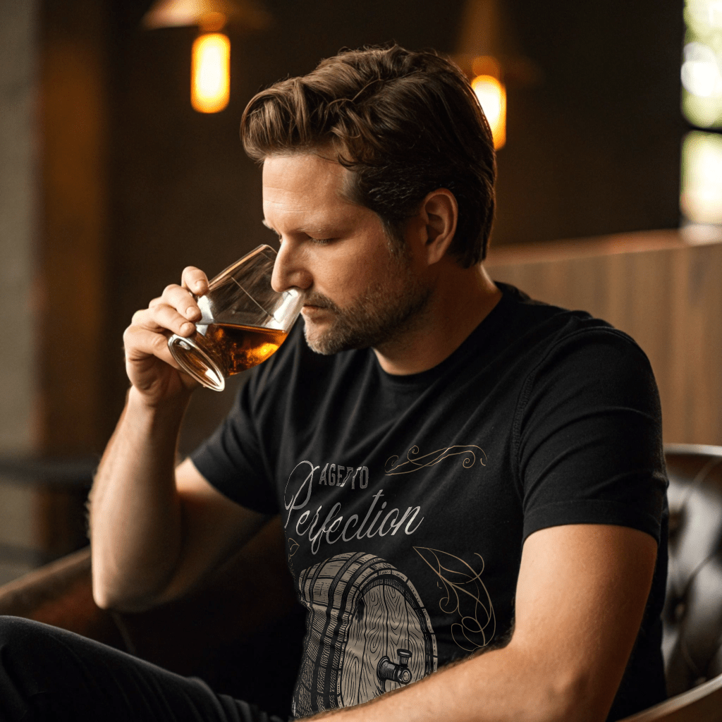 Whiskey Aged to Perfection Personalized Birthday Tshirt - Out of Office Outfitters - T-Shirt