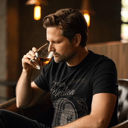 Whiskey Aged to Perfection Personalized Birthday Tshirt - Out of Office Outfitters - T-Shirt