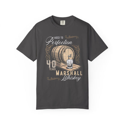 Whiskey Aged to Perfection Personalized Birthday Tshirt - Out of Office Outfitters - T-Shirt